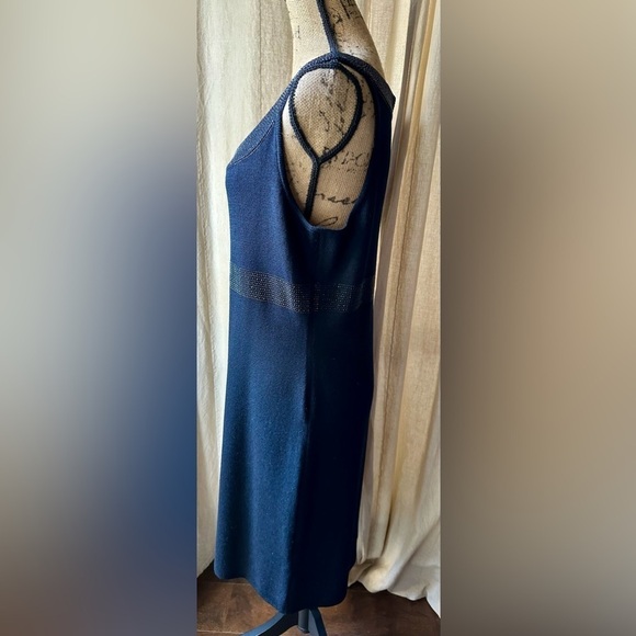 St John Santana Knit Black Dress - Picture 6 of 14